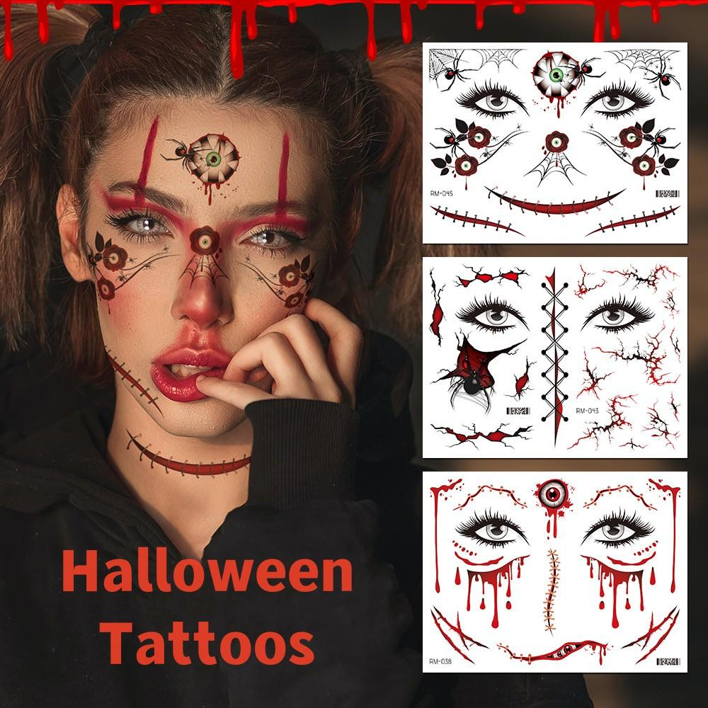 Halloween Prank Makeup Temporary Tattoo