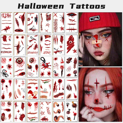 Halloween Prank Makeup Temporary Tattoo